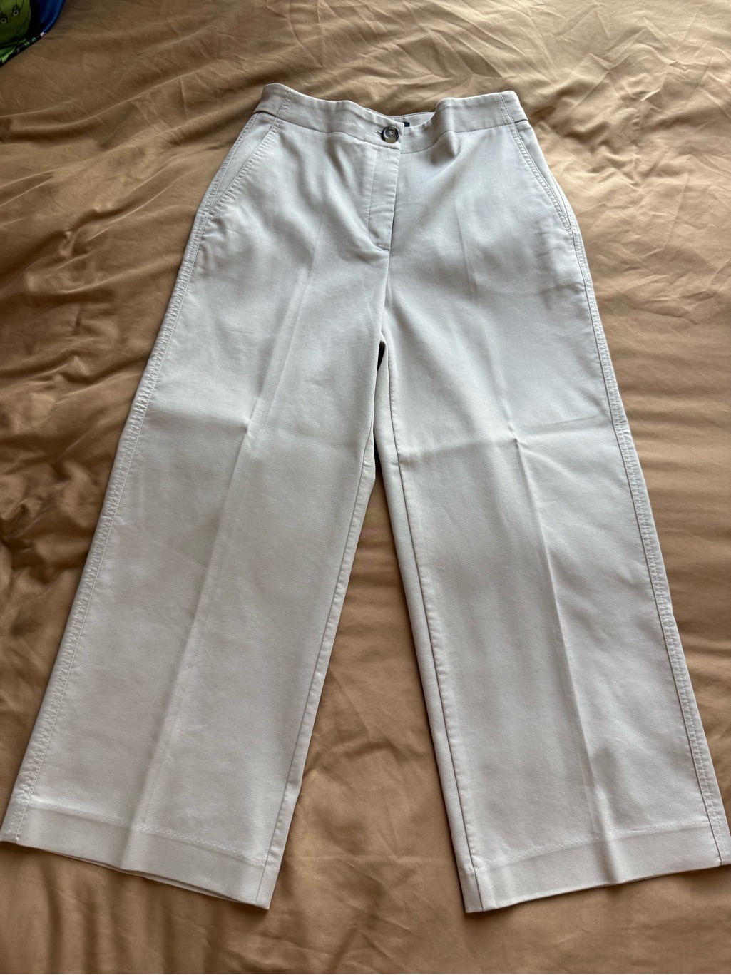 Ann Taylor Wide Leg Capris In Tan